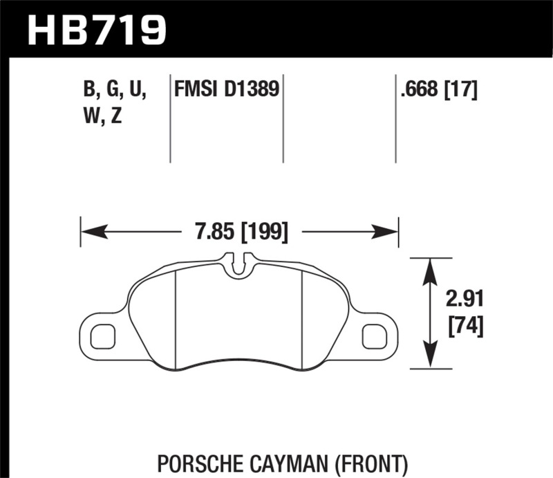 Porsche 911 Carrera Brake Pads - Front - Hawk Performance - DTC-60 - `09-`11